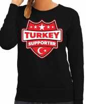 Turkije turkey schild supporter sweater zwart dames