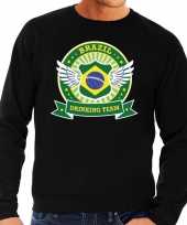 Zwart brazil drinking team sweater heren