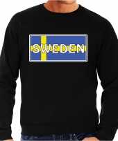 Zweden sweden landen sweater zwart heren